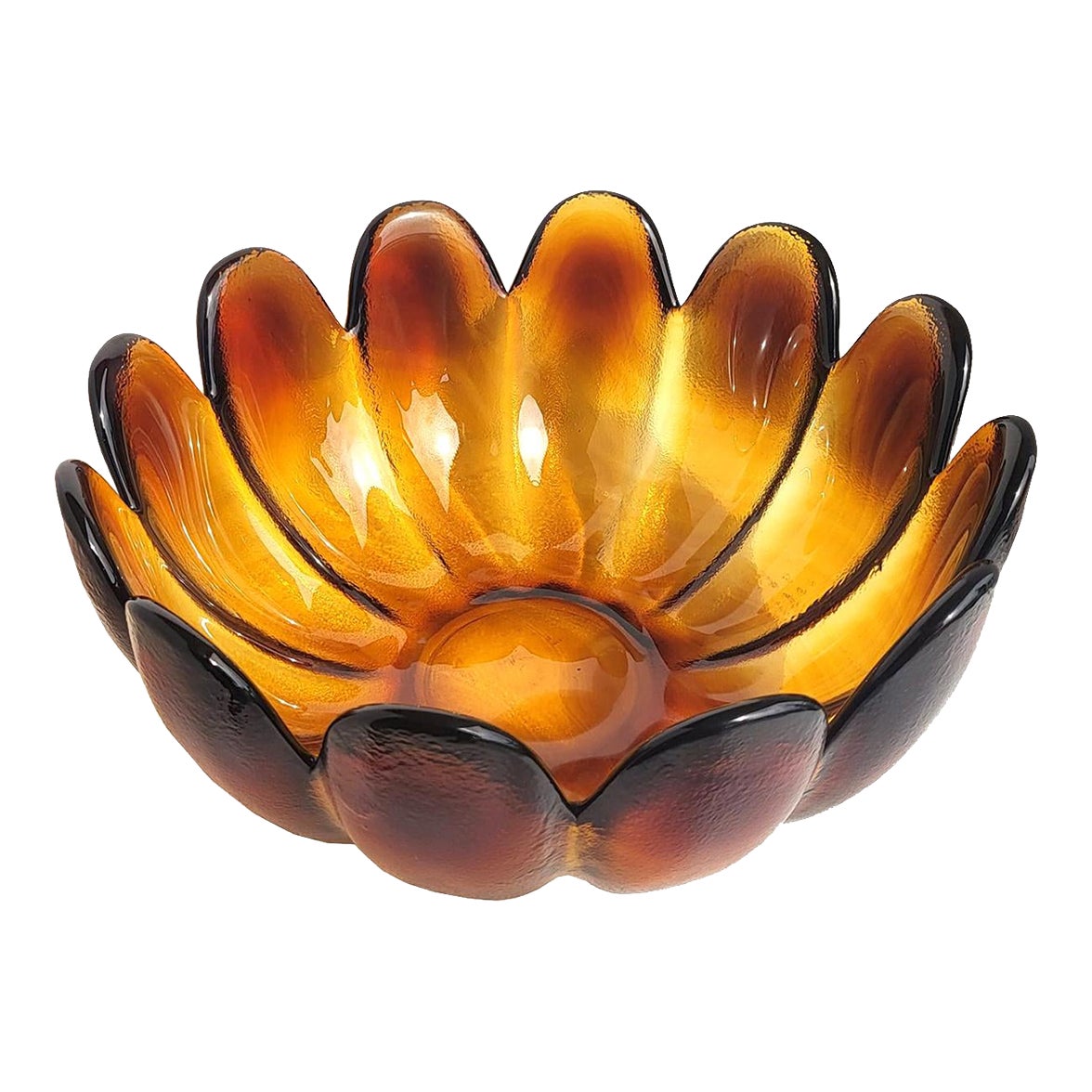 Vintage Indiana Glass Lotus Bowl Chairish