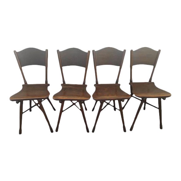 Antique Garden Chairs Set of 4 Chairish