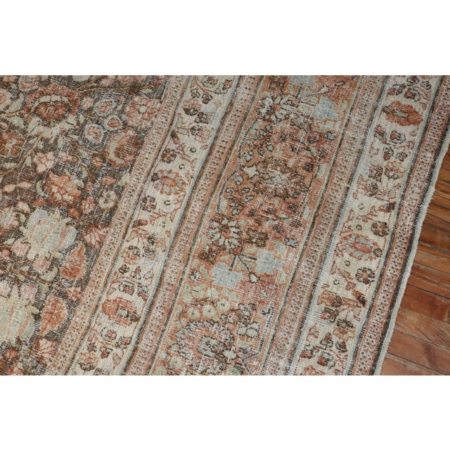 Antique Zabihi Collection Persian Doroksh Rug For Sale - Image 9 of 9