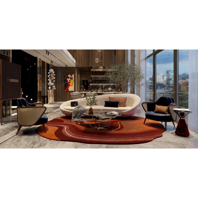 Textile Antelope Canyon 300 Rug by Alma De Luce For Sale - Image 7 of 8