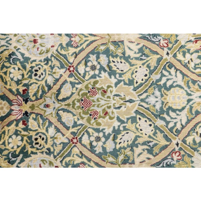 Green Pak Tabriz Rug 9'1'' X 12'0'' For Sale - Image 8 of 12