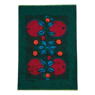 Mid-Century Modern German Pop Art Screen-Printed Wall Hanging by Traute Sänger, 1970s For Sale
