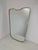 Gold Vintage Mirror with Brass Frame, Italy, 1950s For Sale - Image 8 of 8