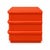 Postmodern Postmodern Orange Lacquered Bullnose Dresser For Sale - Image 3 of 4