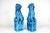 Turquoise 1960's Turquoise Glazed Ceramic Foo Dogs, Pair For Sale - Image 8 of 11