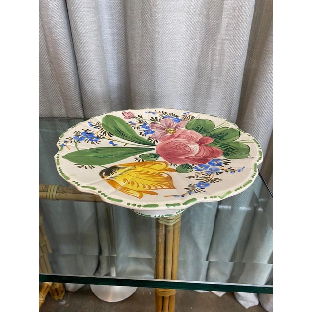 Italian Italian Provençal Fruit Plate Stand For Sale - Image 3 of 4