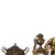 Table clock - Garniture clock with urns. French, 20th century; circa 1940. Composed of: a pair of urns and a table clock...