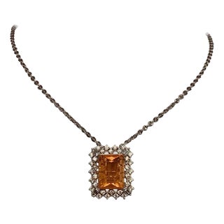 Diamond Opal Ring, Necklace 18k Gold 11 TCW Certified For Sale