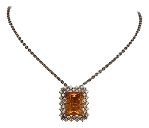 Diamond Opal Ring, Necklace 18k Gold 11 TCW Certified