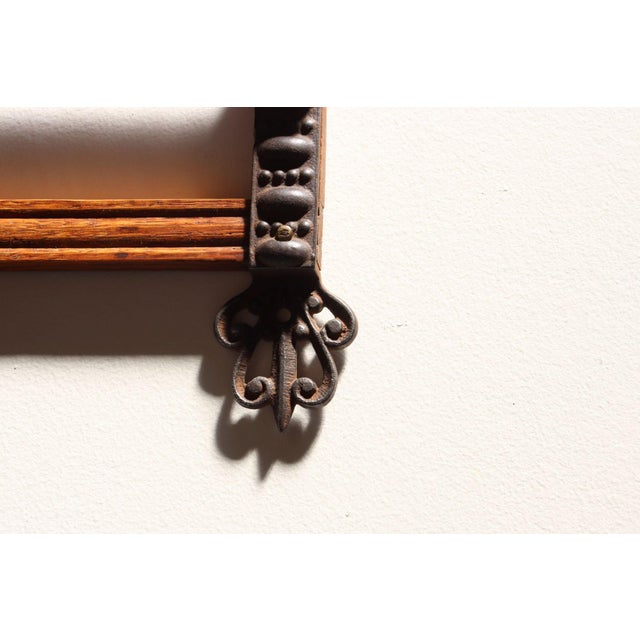 Antique Victorian Style Oak and Cast Iron Coat Rack For Sale - Image 17 of 17