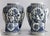 Delft Large Mid-Century Dutch Delft Lidded Ginger Jars Vases - A Pair For Sale - Image 4 of 10