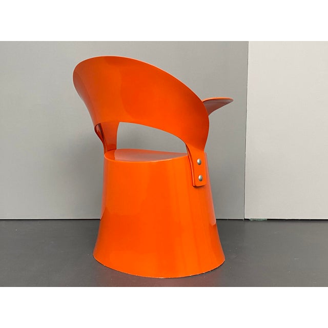 Plastic Armchair in Orange Fiberglass by Nanna Ditzel for Domus Danica, 1960s For Sale - Image 7 of 8