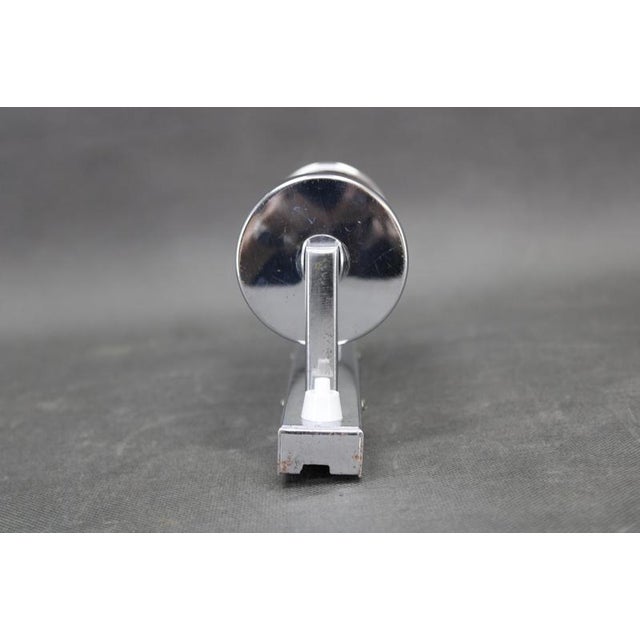 Vintage Bauhaus Chrome and Milk Glass Tubular Wall Light, 1930s For Sale - Image 10 of 12