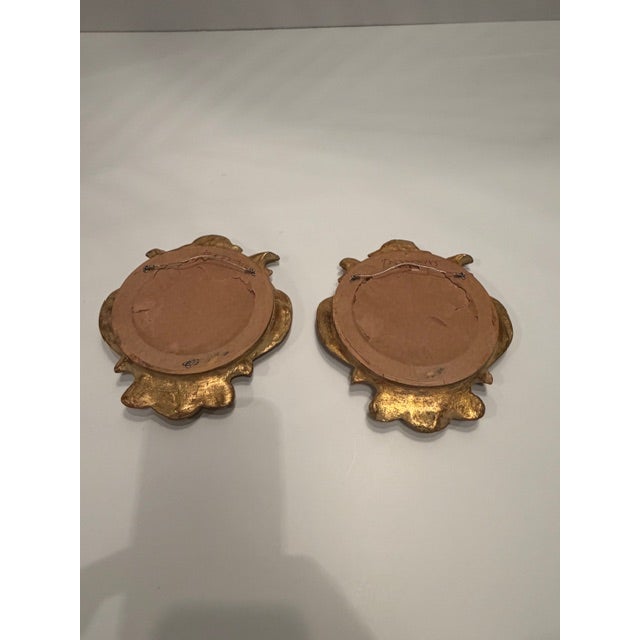 Lion Motif Crests in Gilded Frames -a Pair For Sale In Philadelphia - Image 6 of 6