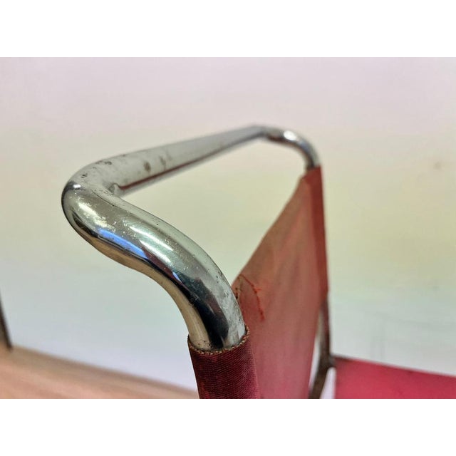 Metal Bauhaus Tubular Steel Chrome Chair from Hynek Gottwald, 1930s For Sale - Image 7 of 12