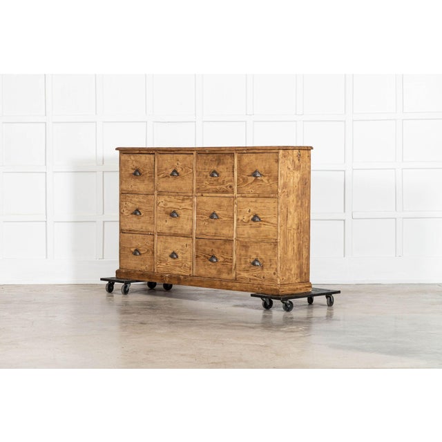 English Bleached Pine Haberdashery Chest of Drawers, 1890 For Sale - Image 4 of 14