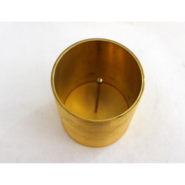 1950s Tobacco Jar Box in Gilded Brass by Brilux for Dunhill, Switzerland, 1950s For Sale - Image 5 of 11