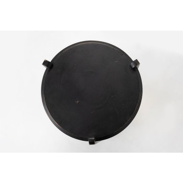 Art Nouveau Side Table in Blackened Wood with Storage Basket, Belgium, 1890s For Sale - Image 9 of 11