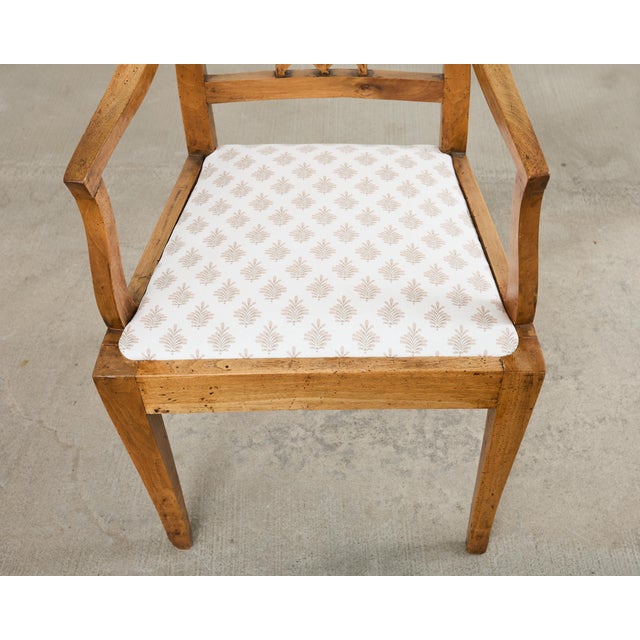 Pair of 19th Century Country French Provincial Fruitwood Armchairs For Sale - Image 11 of 18