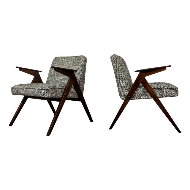 Vintage Lounge Chairs Bunny, Poland, 1970s, Set of 2 For Sale