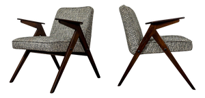 Vintage Lounge Chairs Bunny, Poland, 1970s, Set of 2