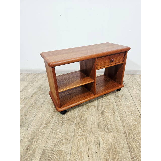 Wood Scandinavian Teak TV Hi-Fi Cabinet, 1970s For Sale - Image 7 of 13