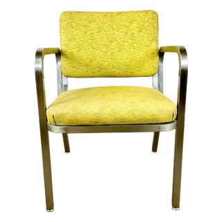 1950s Atomic Mid-Century Boho Chic Aluminum Tubing Side Chair. For Sale