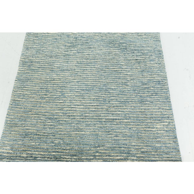 Early 21st Century Modern Cut Pile Hand-Knotted Wool Runner by Doris Leslie Blau For Sale - Image 5 of 6