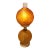 Vintage Amber Hobnail Double-Globe Gone With the Wind Parlor Lamp For Sale
