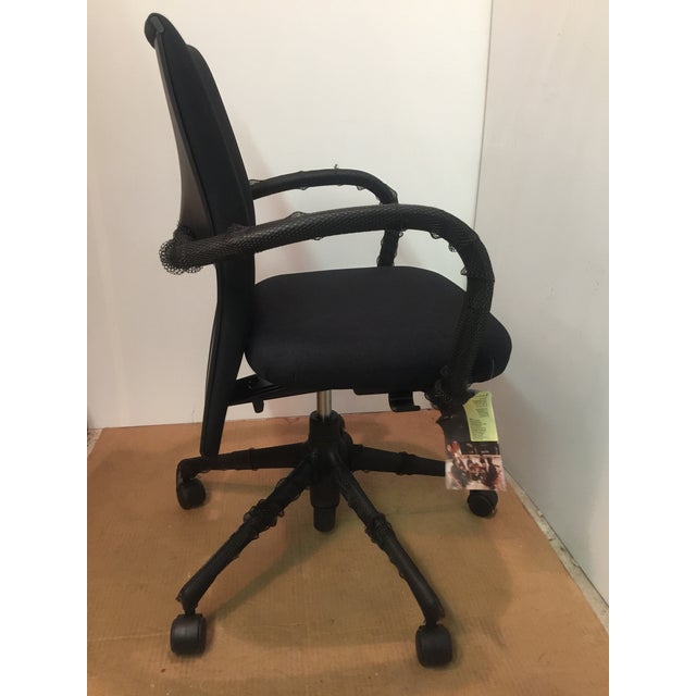 Black Vitra Ac1 Black Swivel Armchair For Sale - Image 8 of 13