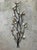 Curtis Jere-Style Wrought Iron Mother of Pearl Leaves Branches Wall Hanging 43” Good condition. One leaf has a small chip....