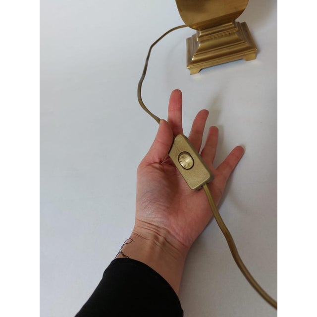 Hollywood Regency Brass Table Lamp, 1970 For Sale - Image 15 of 18