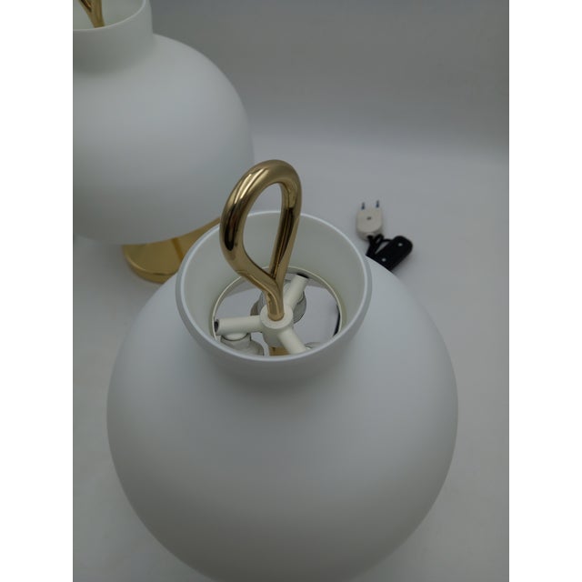 Mid-Century Modern Small Arenzano Table Lamps by Ignazio Gardella, 1950s, Set of 2 For Sale - Image 3 of 11