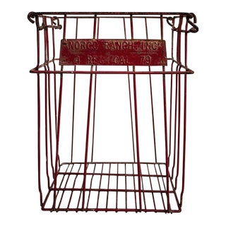 Metal Wire Farmhouse Egg Crate - Norco Ranch Ca For Sale