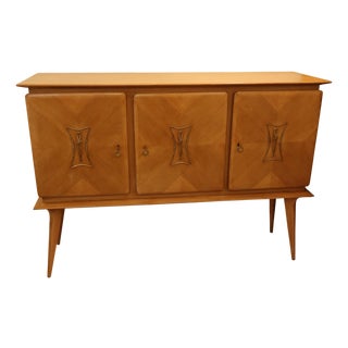 Sycamore 3-Compartment Sideboard, 1950s For Sale