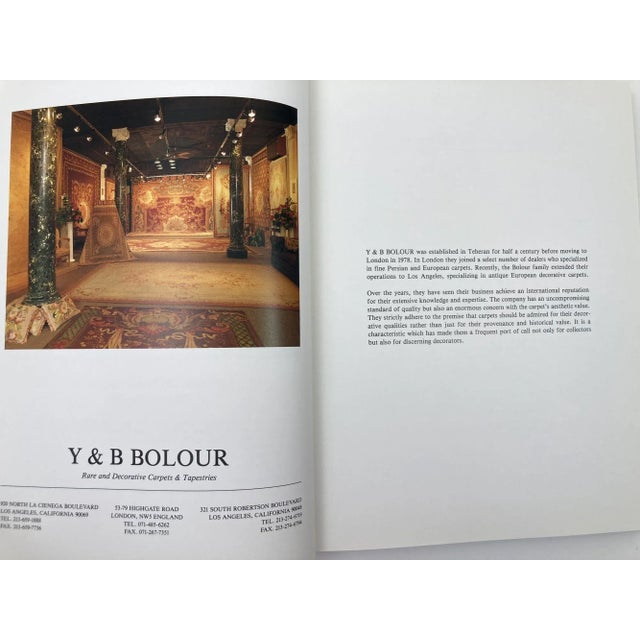 Paper American Approach to Antique Carpets the Y & B Bolour Collection Los Angeles Usa For Sale - Image 7 of 12