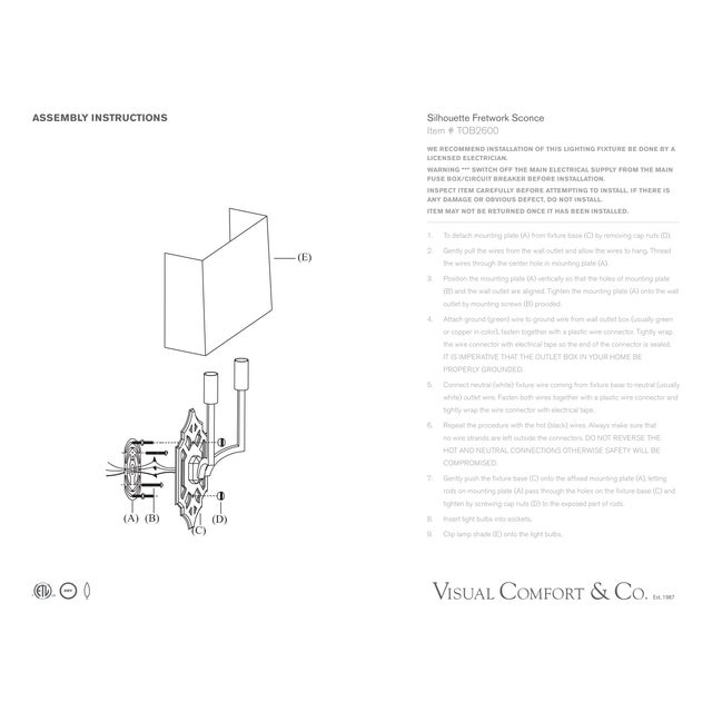 Visual Comfort Thomas O'Brien for Visual Comfort Signature Silhouette Fretwork Sconce in Polished Nickel with Linen Shade For Sale - Image 4 of 4