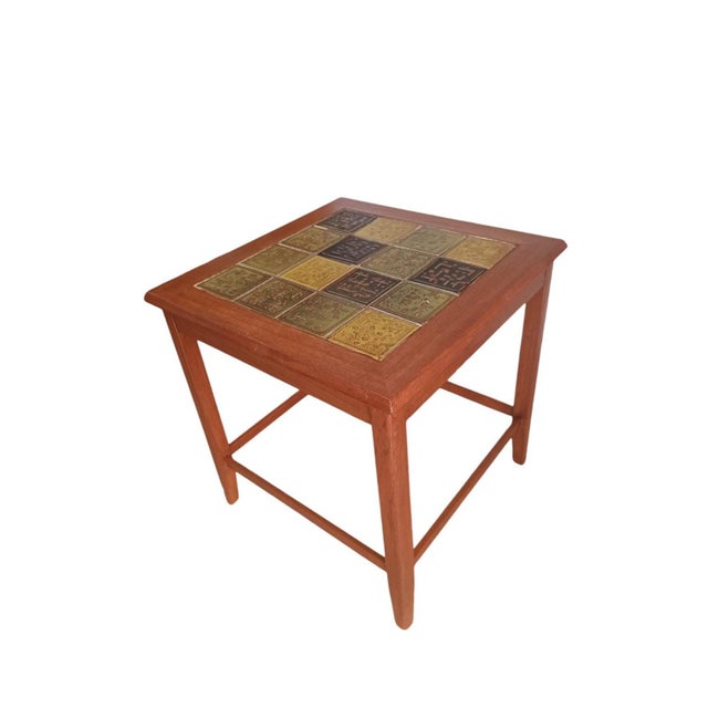 Mid-Century Danish Nesting Tables in Tiled & Teak Frame, 1970s, Set of 3 For Sale - Image 16 of 18