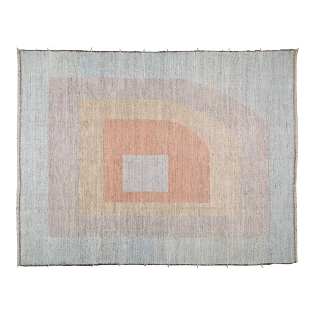 Early 21st Century Moroccan Hand Knotted Beni Ourain Rug With Organic Wool and Soft Texture,8'5"X10' For Sale