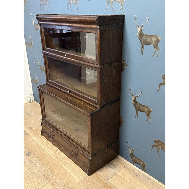 Bookcase from Globe Wernicke, 1890s, Set of 5 For Sale - Image 4 of 8