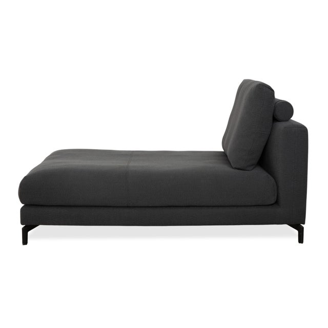 Nuvola Fabric Lounger in Grey Anthracite from Rolf Benz For Sale - Image 12 of 13