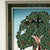 1980s Vintage Modernist Painting of a Tree With Birds and Fruit by Ruth Schindler For Sale - Image 5 of 11