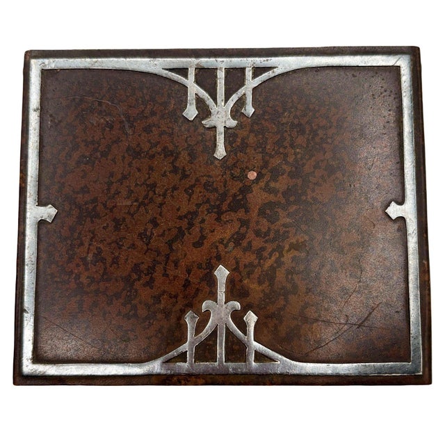 Arts & Crafts Early 20th Century Arts & Crafts Sterling Silver on Bronze Humidor Cigarette Box by Heintz For Sale - Image 3 of 10