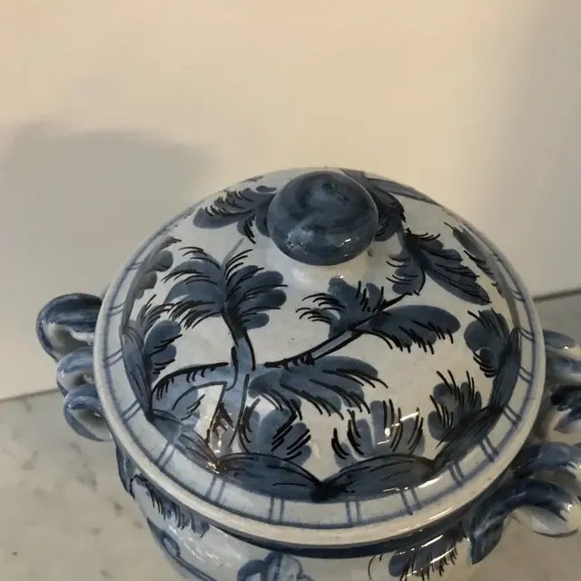 1990s 1990s Hand Painted Sv Ruta Ceramic Urn For Sale - Image 5 of 9