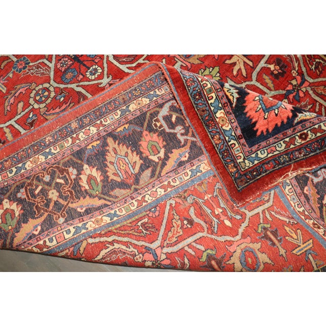 Early 20th Century Antique Zabihi Collection Jewel Toned Persian Bidjar Rug For Sale - Image 5 of 12