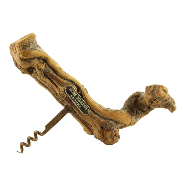 1960's Grapevine Corkscrew From Reine Pedauque Vineyard in Beaune, France For Sale