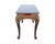 Late 20th Century Italian Painted & Parcel-Gilt Marble Top Console Table With Mythical Mask Carvings, 48.5" For Sale - Image 4 of 6