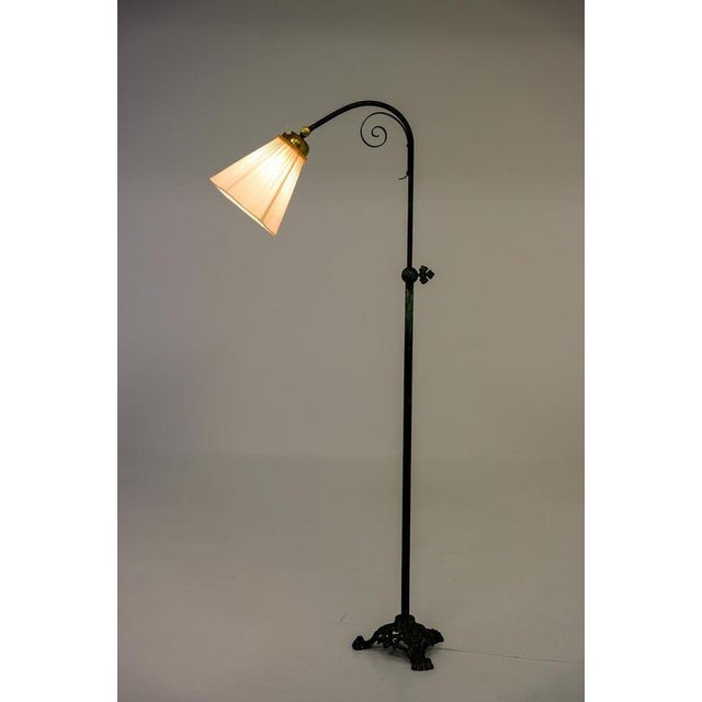 Swedish Floor Lamp in Patinated Brass, 1930s For Sale - Image 10 of 11