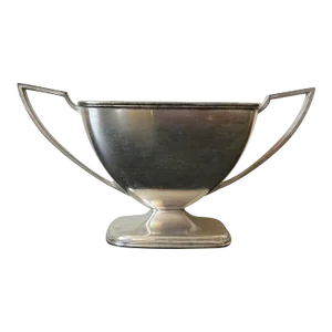 Vintage Art Deco Silver Sugar Bowl by Pairpoint