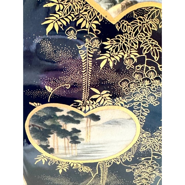 Pair of Japanese Satsuma Vases. Tigers, Geisha. Toyama 19th Century. 10" Height For Sale - Image 10 of 18